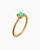 Chatelaine® Teen Ring in 18K Yellow Gold with Chrysoprase, 4mm